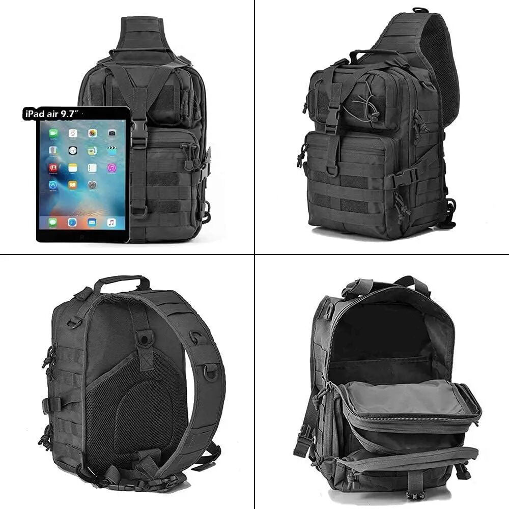 Mochila Transversal impermeável Working 25L - Preta