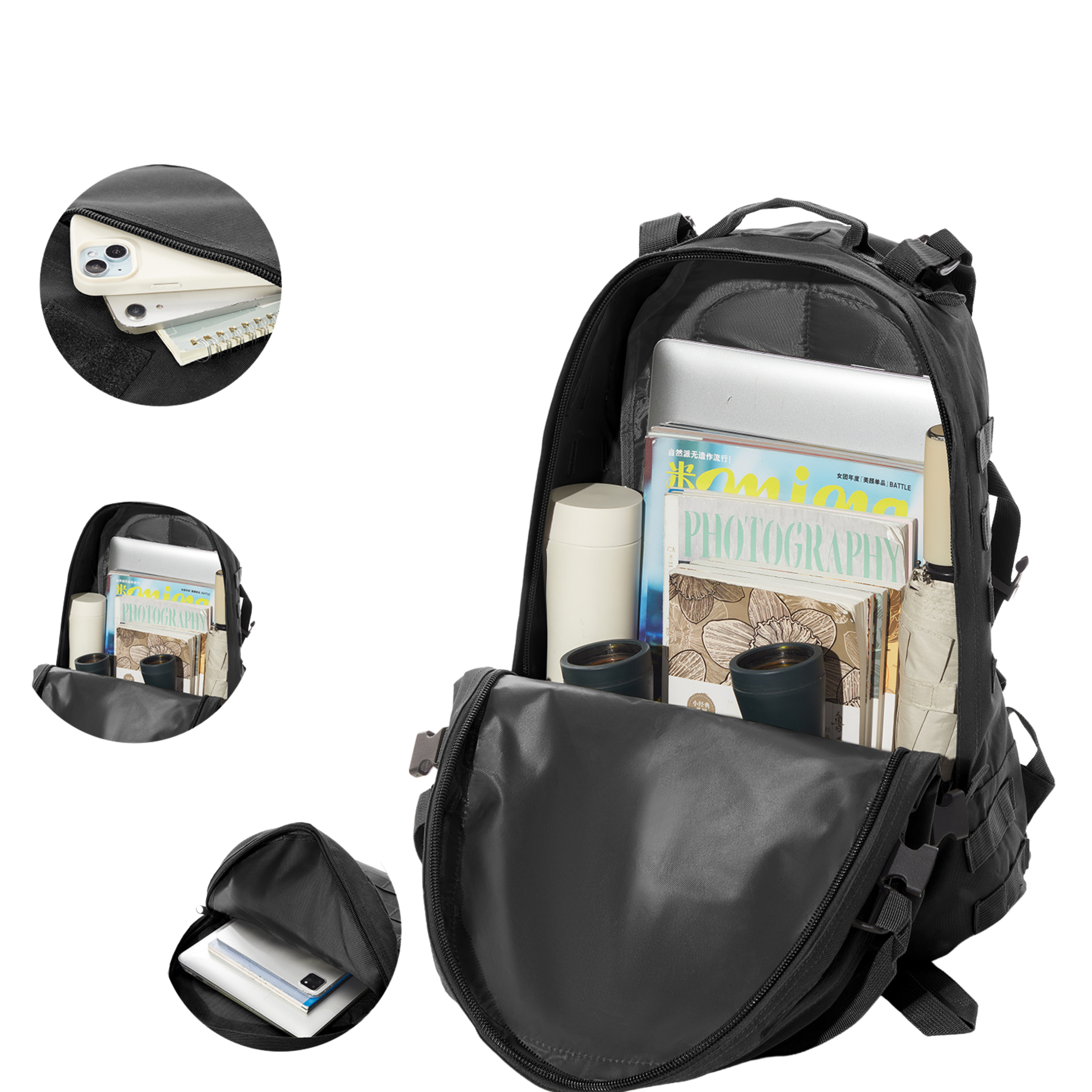 Mochila Tática Urban 30 Litros  - Preta