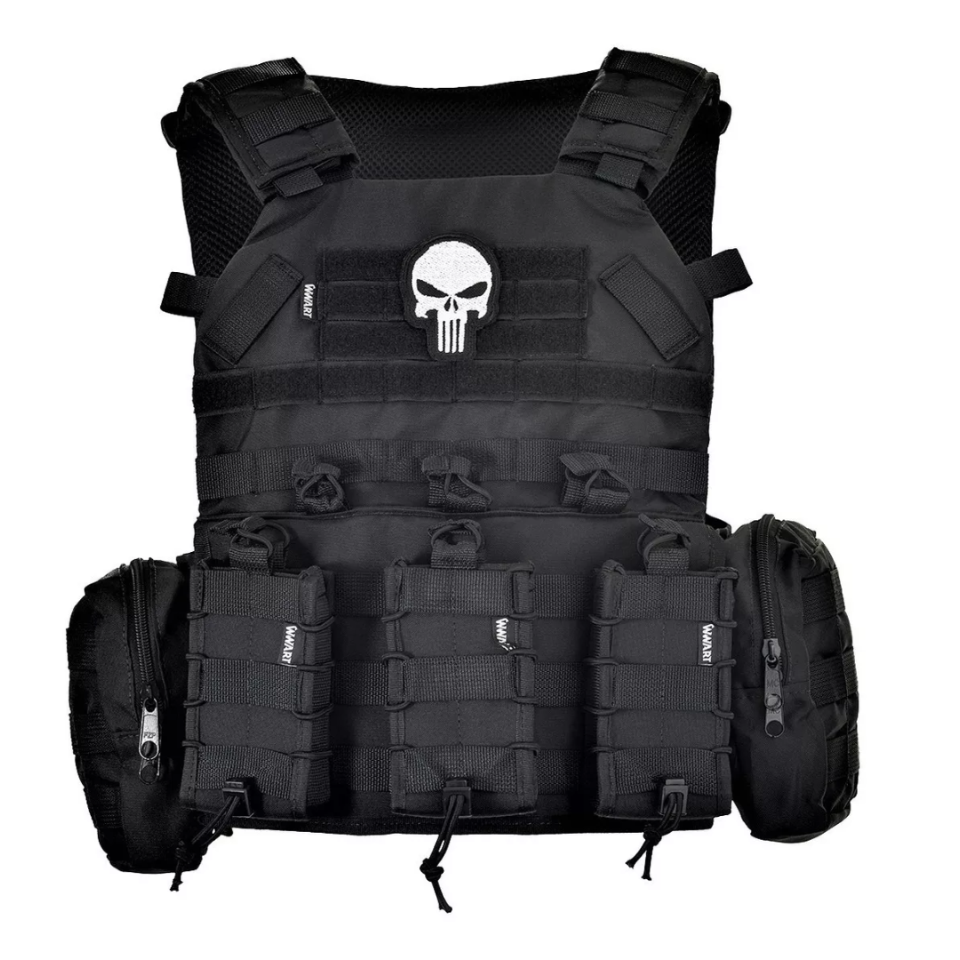 Colete Modular Plate Carrier War Z - Preto