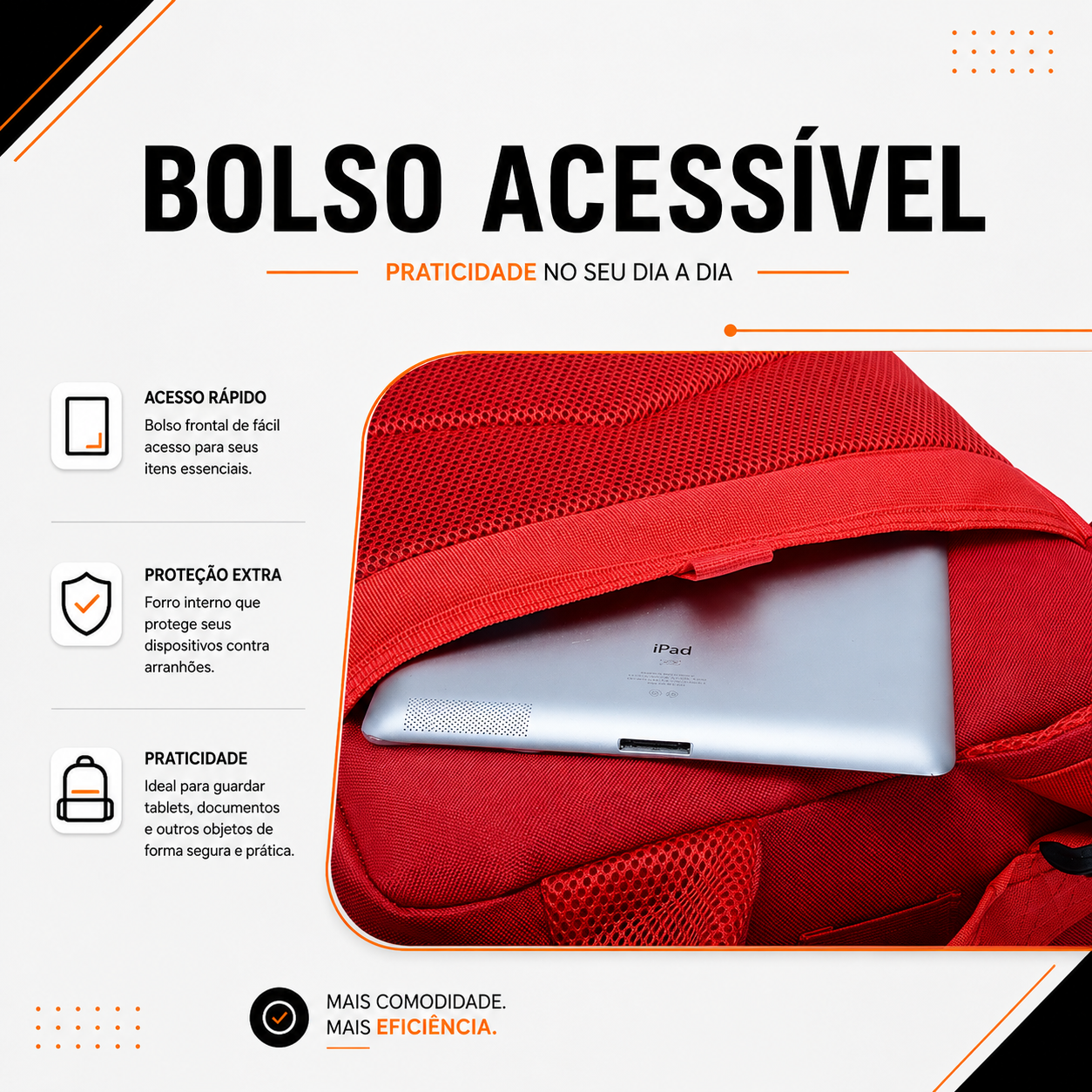 Mochila Tática Outdoor 50 Litros - Vermelha