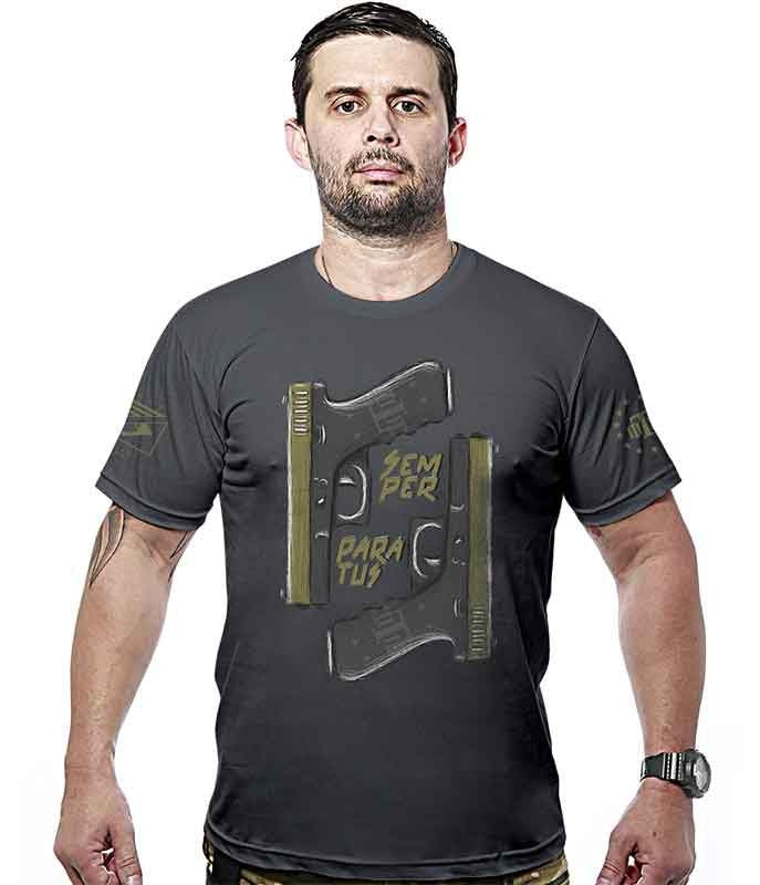 Kit 4 Camisetas Masculinas Concept Line Semper Paratus Team Six®
