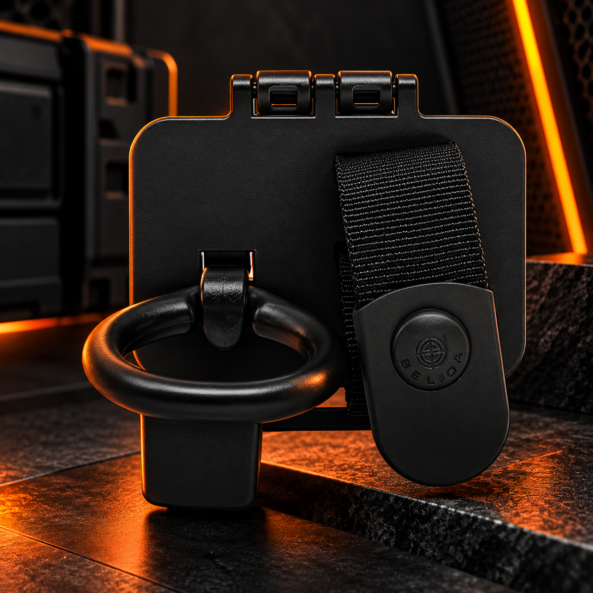 Kit Tonfa Militar + Porta Tonfa Móvel com Trava Bélica