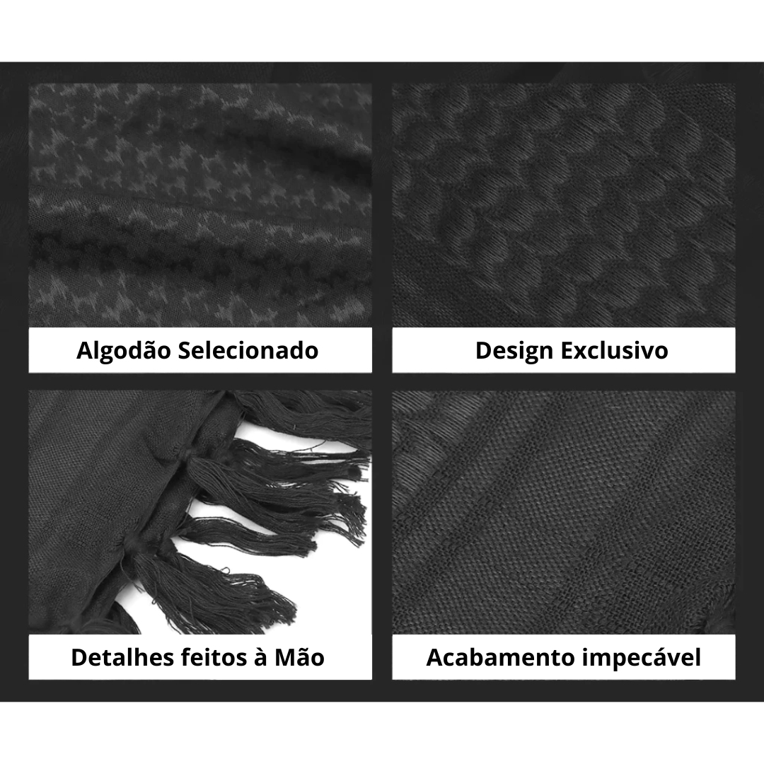 Shemagh Lenço Militar Keffieh 100% Algodão