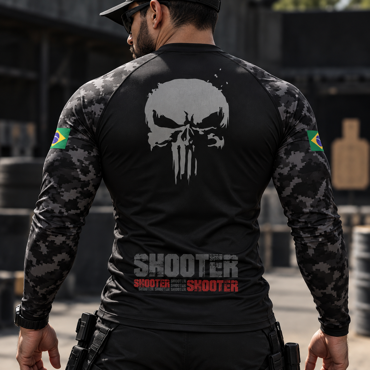 Camiseta Dryfit Atirador com Proteção UV50+