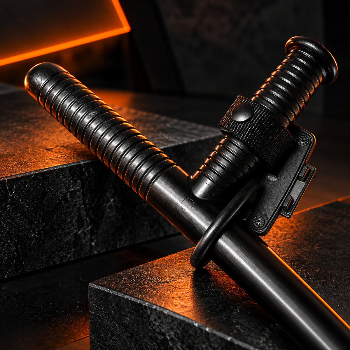 Kit Tonfa Profissional + Porta Tonfa de Cintura