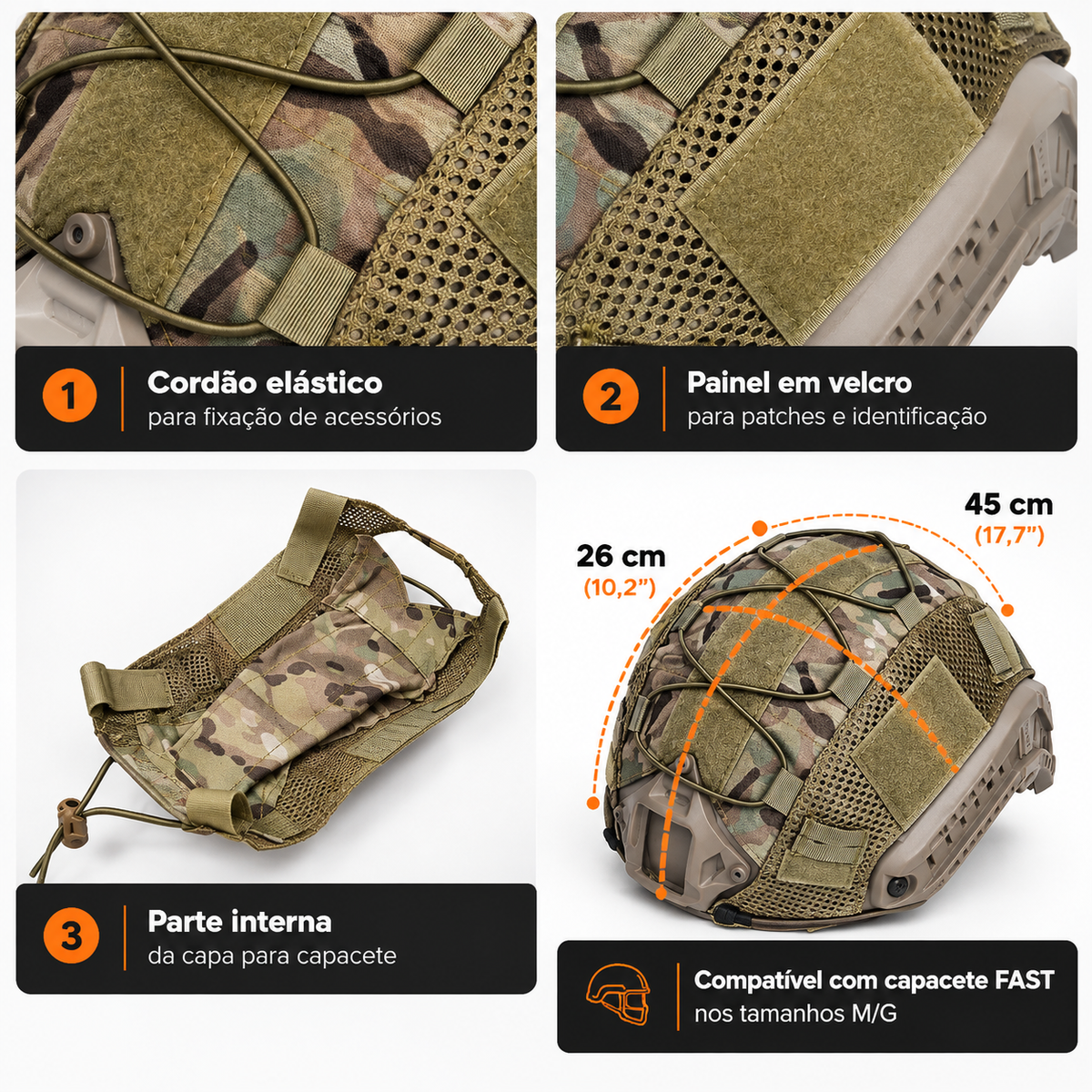 Capa Elástica para Capacete Tático Urban Tatic®