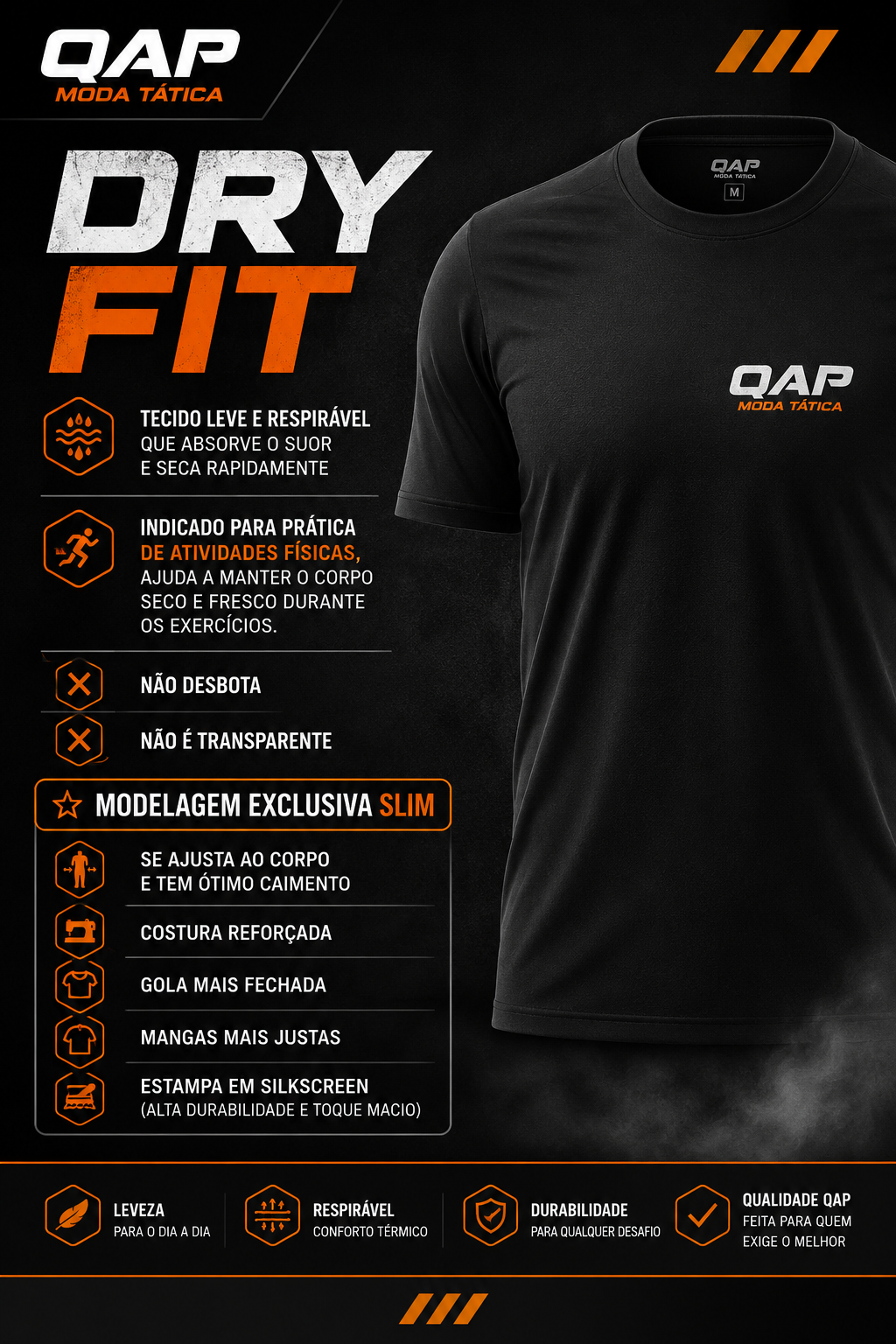 Camiseta Masculina Dry Fit Freedom American