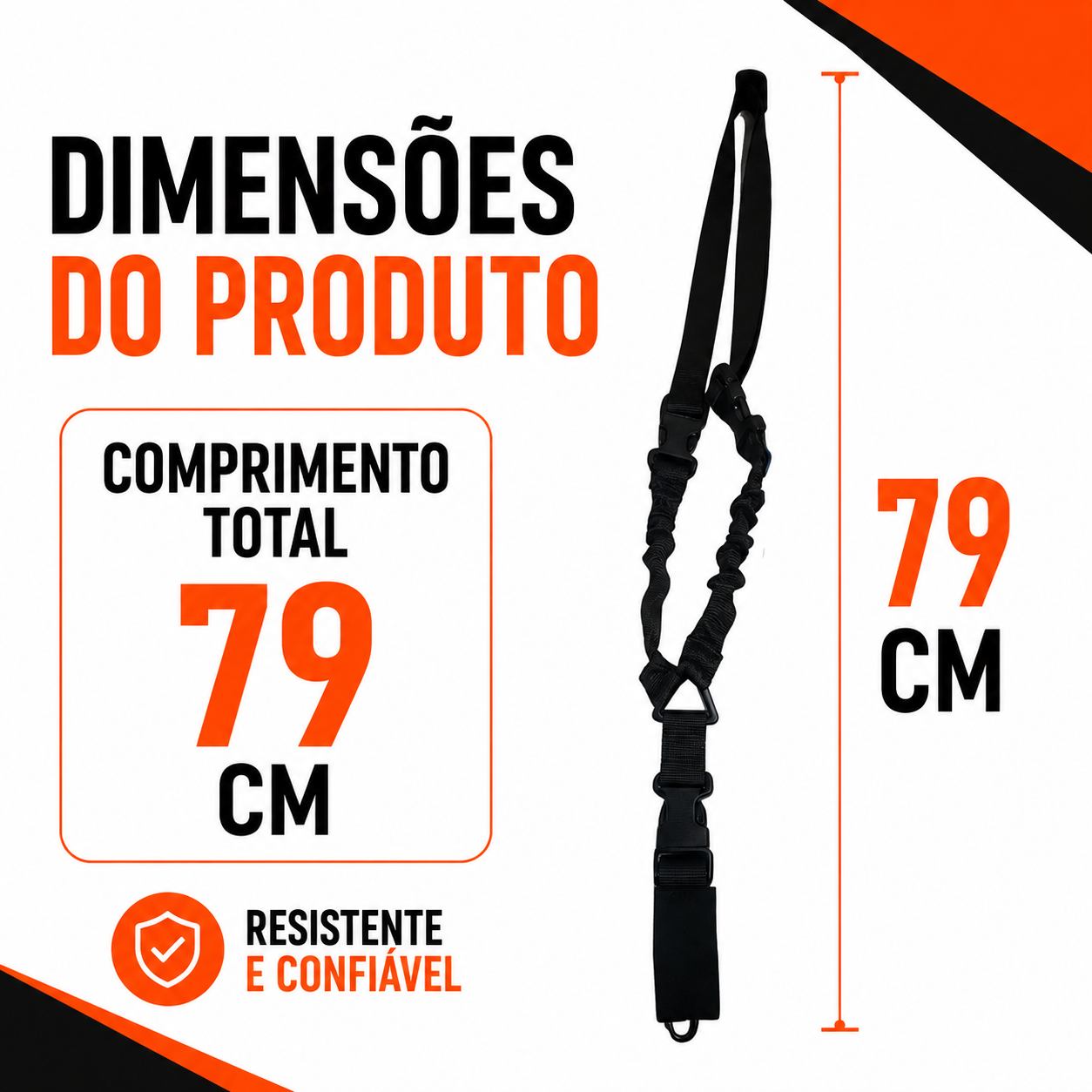 Bandoleira Tática Militar 1 Ponto com Engate Rápido – Classe Operacional