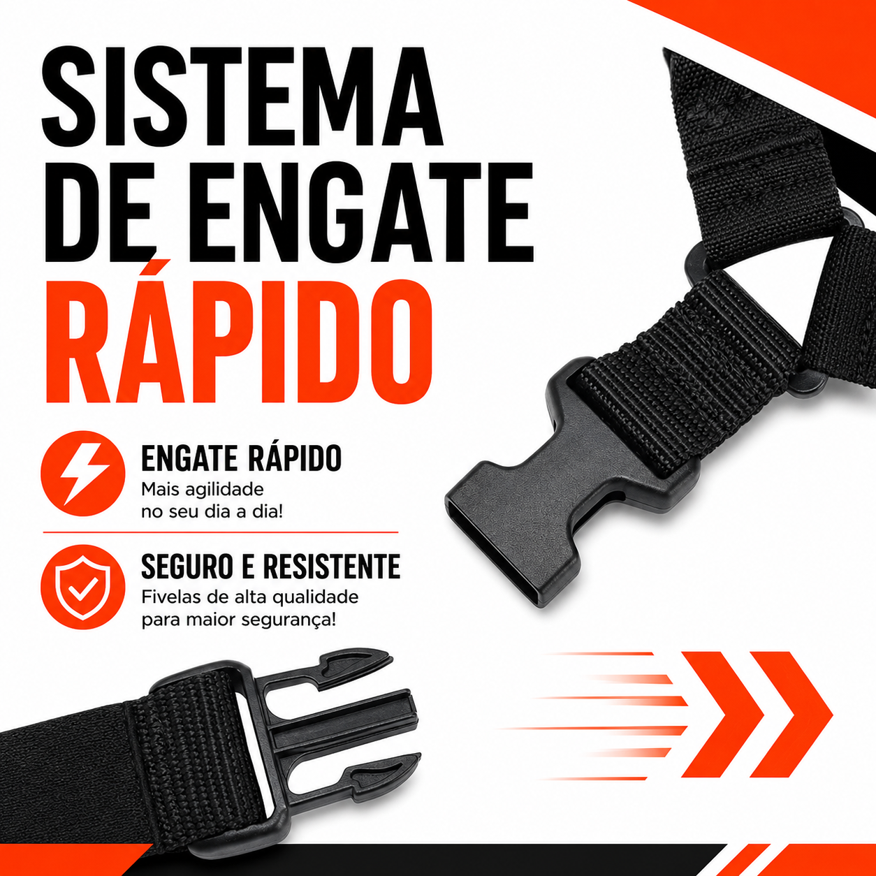 Bandoleira Tática Militar 1 Ponto com Engate Rápido – Classe Operacional