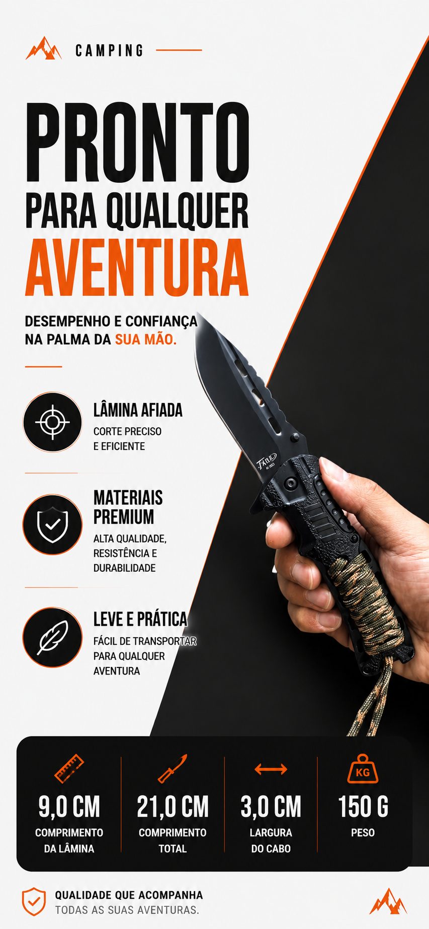 Canivete Paracord