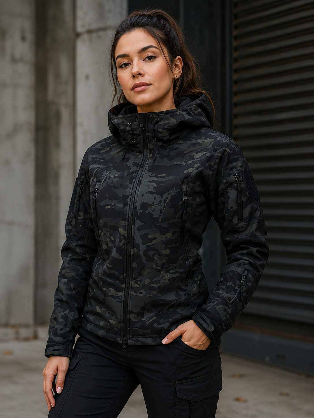 Jaqueta Tática Vanguard - Multicam Black
