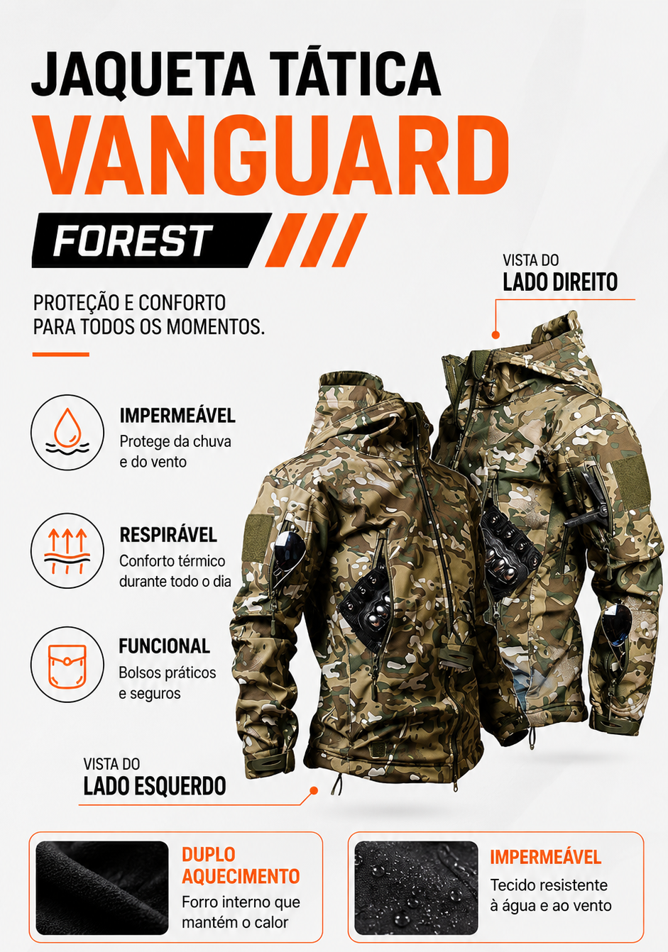 Jaqueta Tática Vanguard - Forest