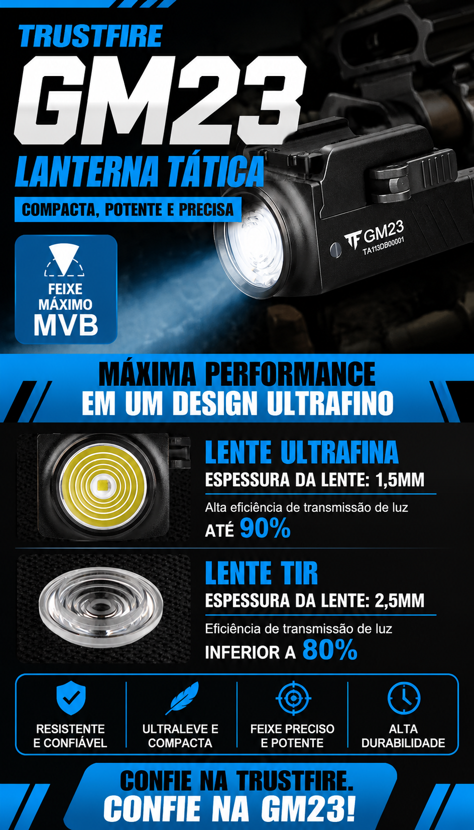 Lanterna Universal Trustfire GM23