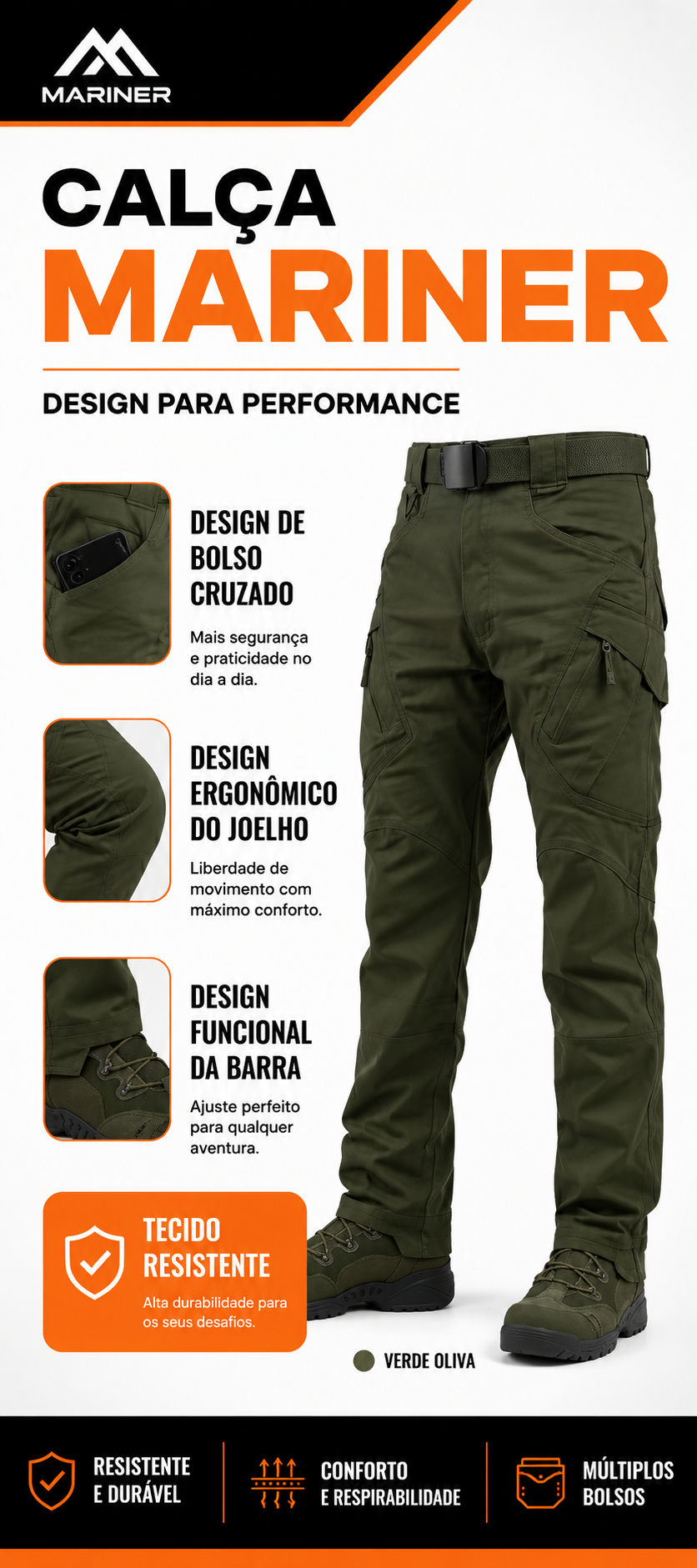 Calça Tática Mariner® - Verde