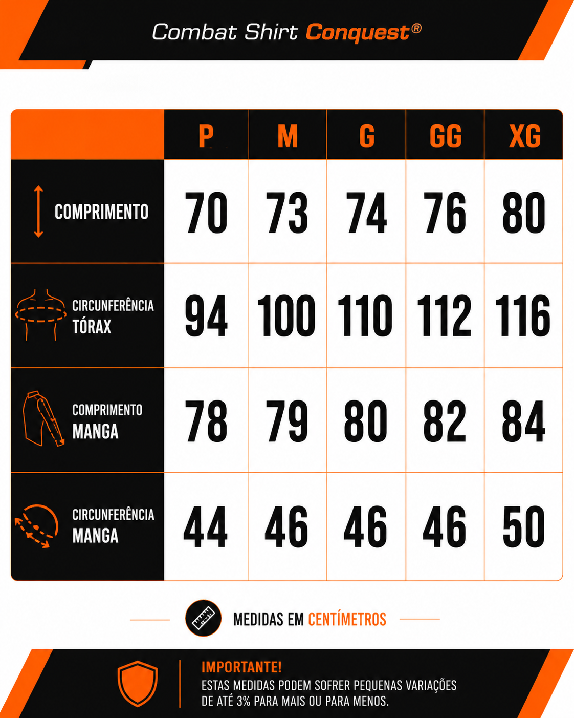 Combat Shirt Conquest® Proteção UV 50+