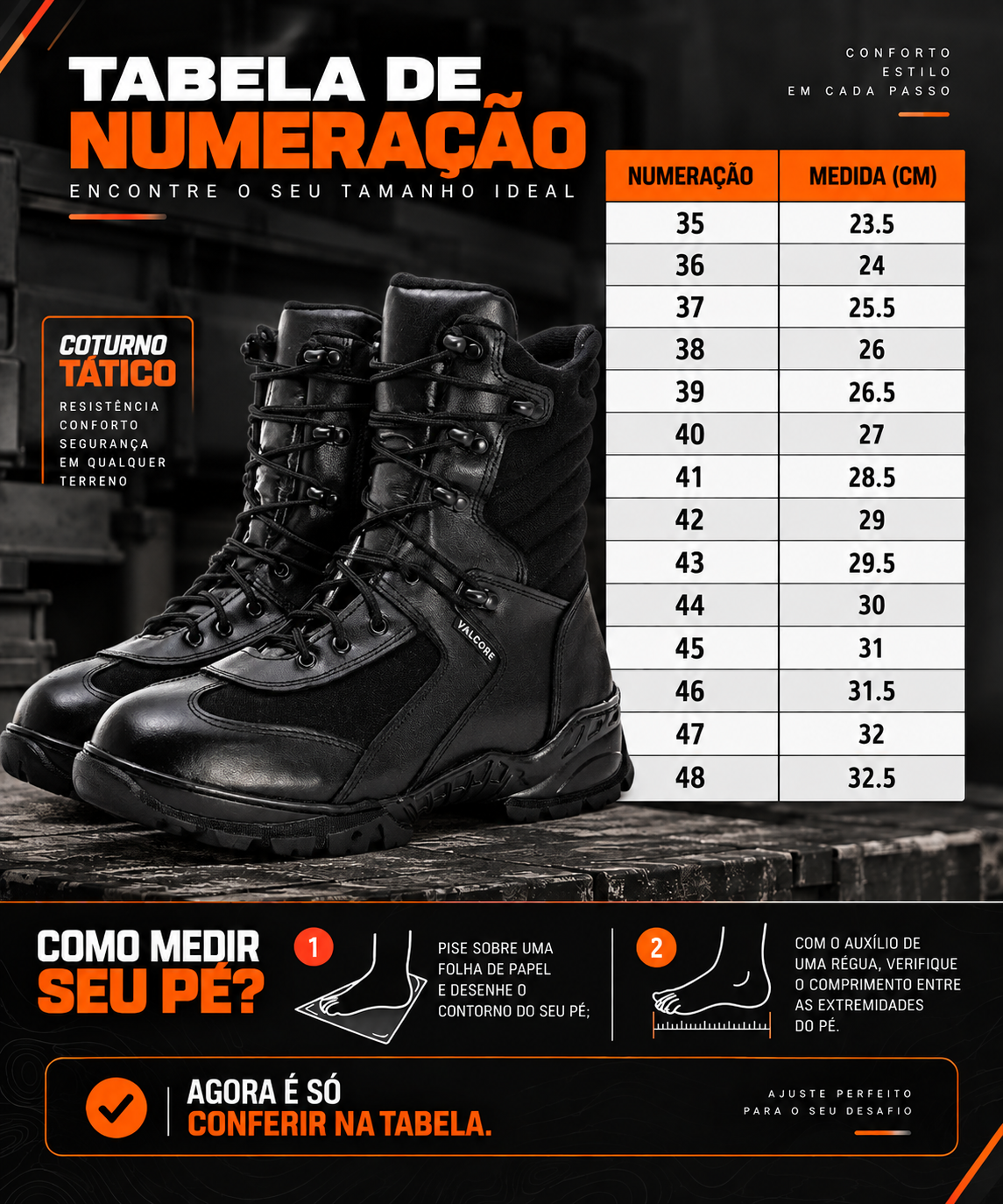 Coturno Militar Valcore
