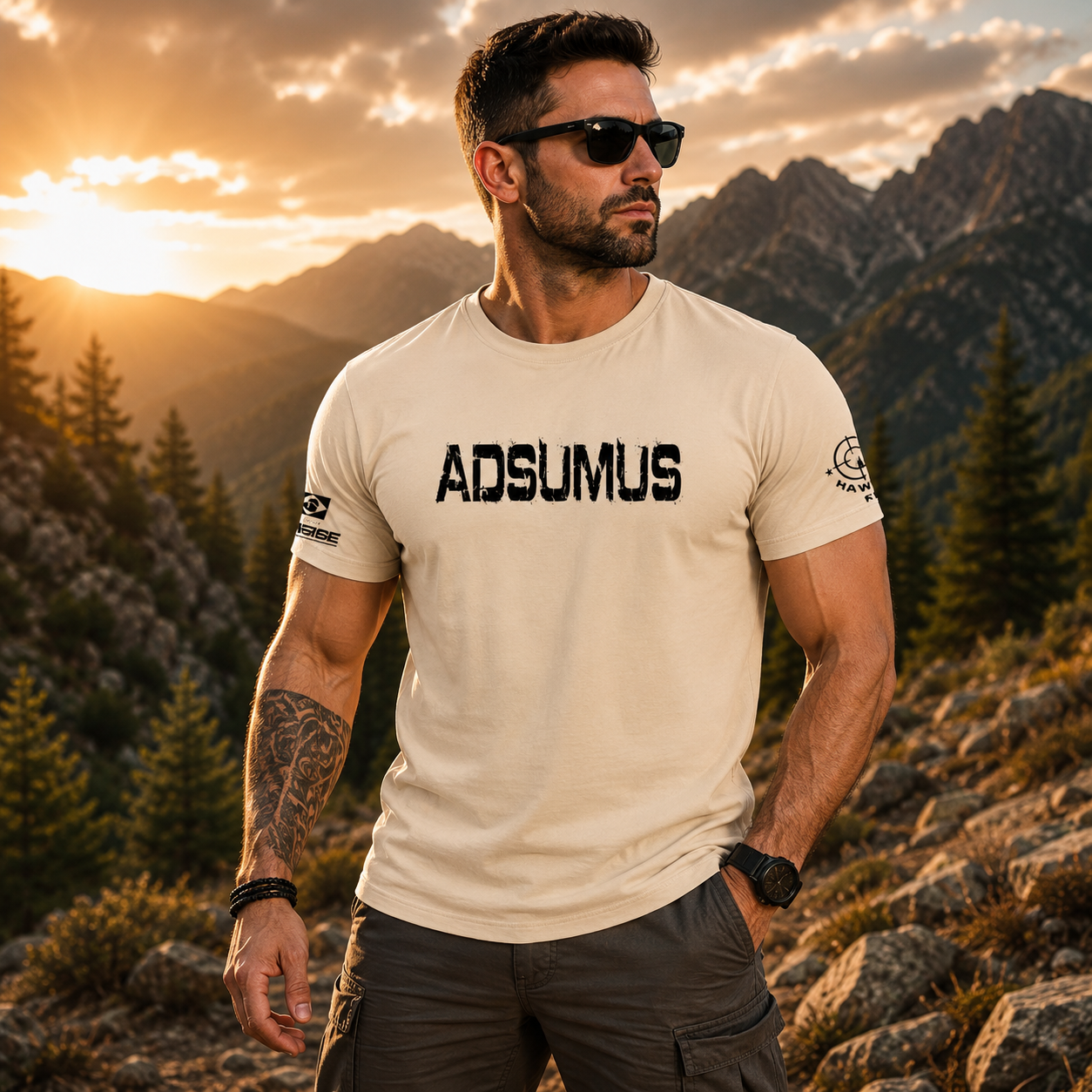 Camiseta Masculina Adsumus