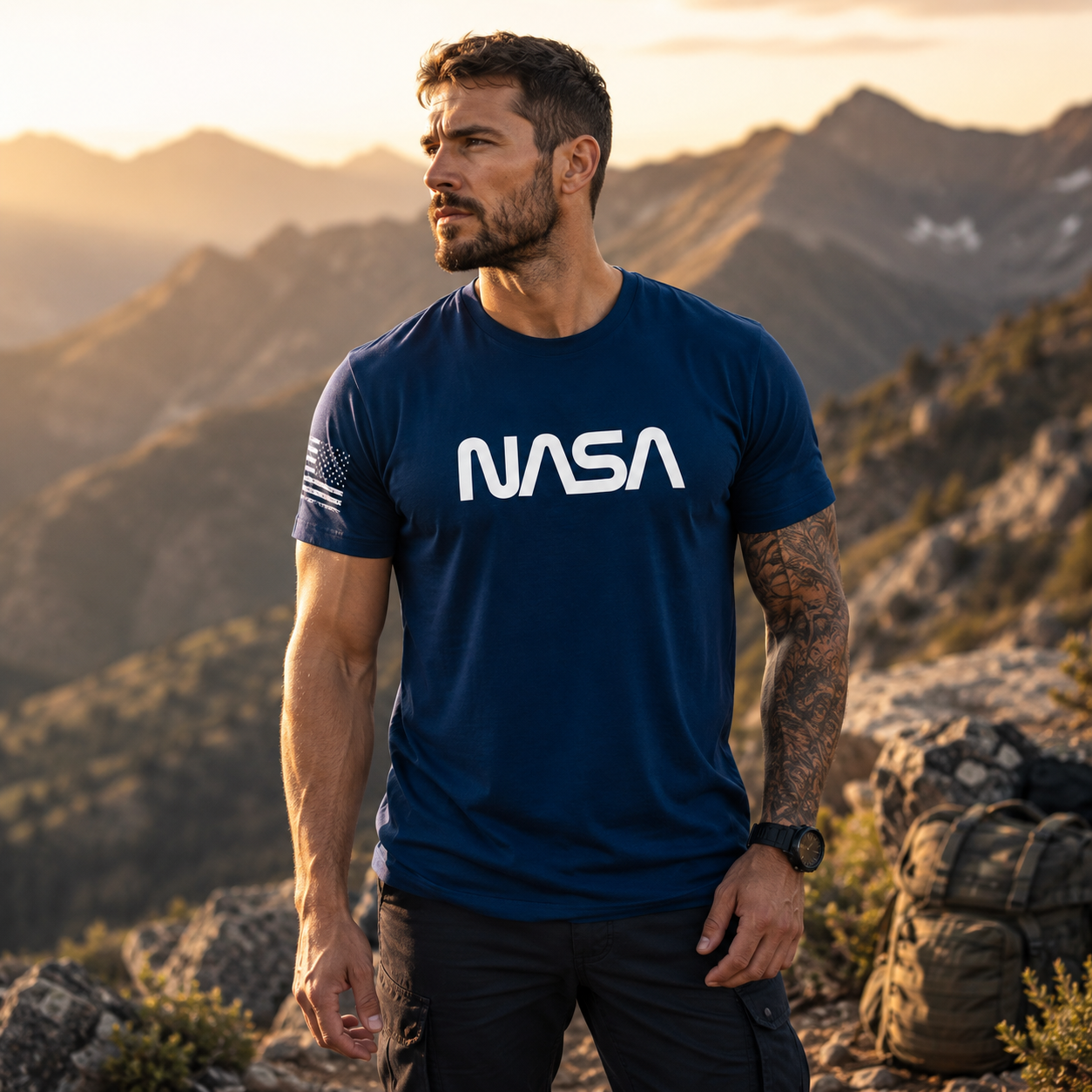 Camiseta 100% Algodão - Nasa