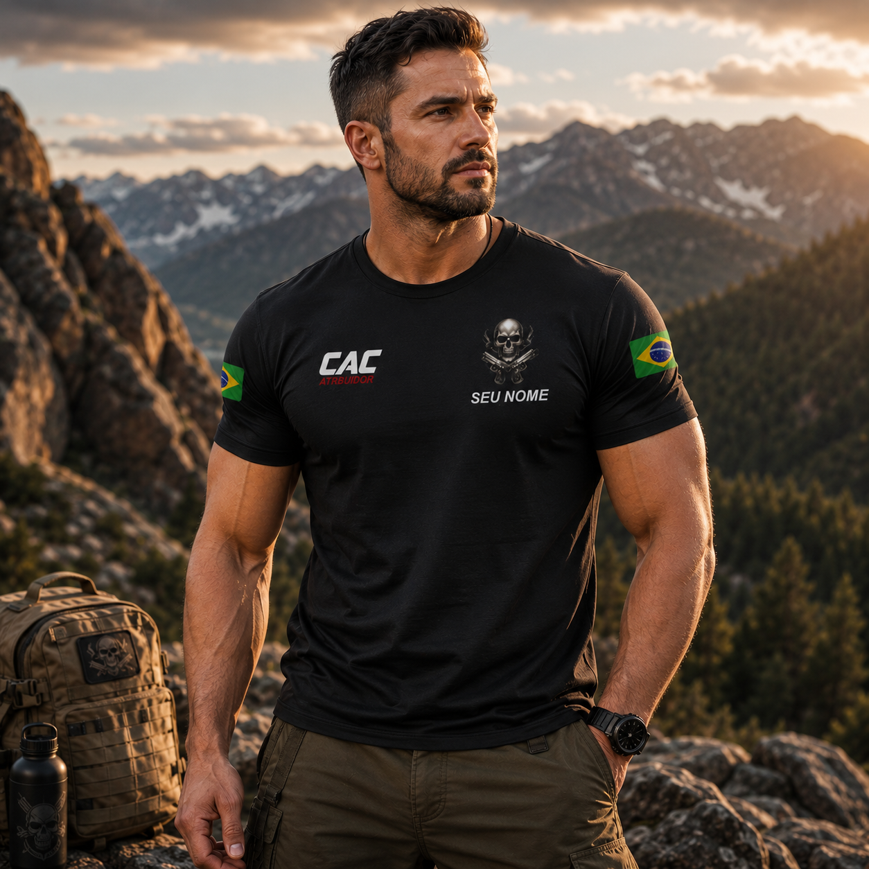 Camiseta CAC - Nome Personalizado GRÁTIS