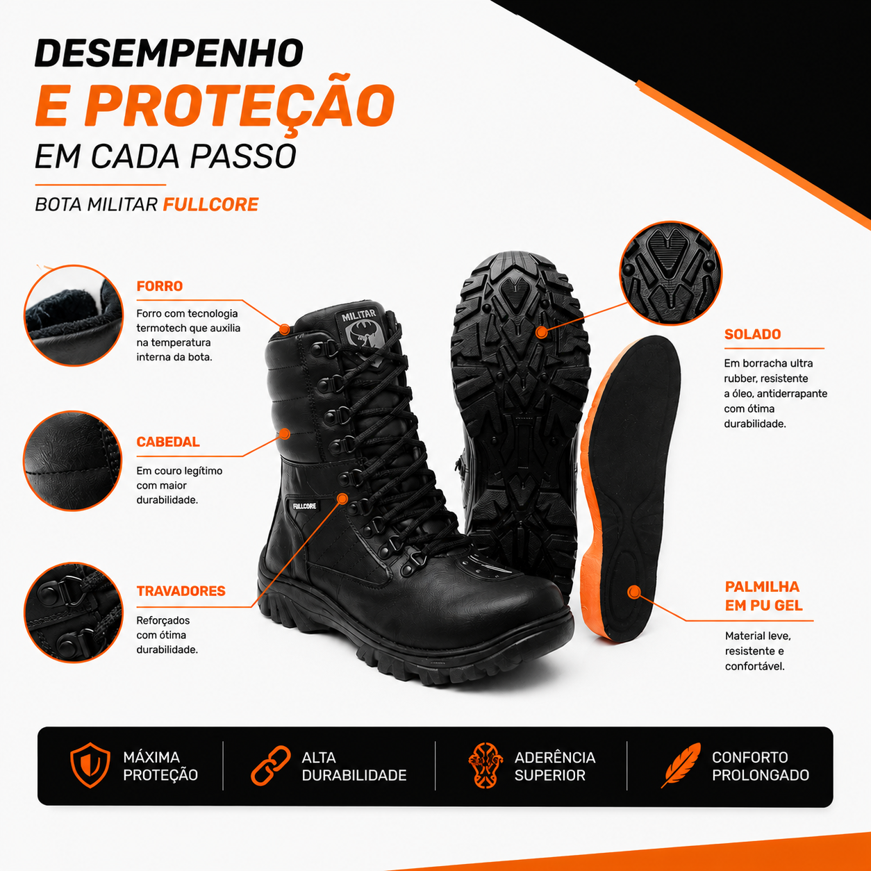 Coturno Tático Militar