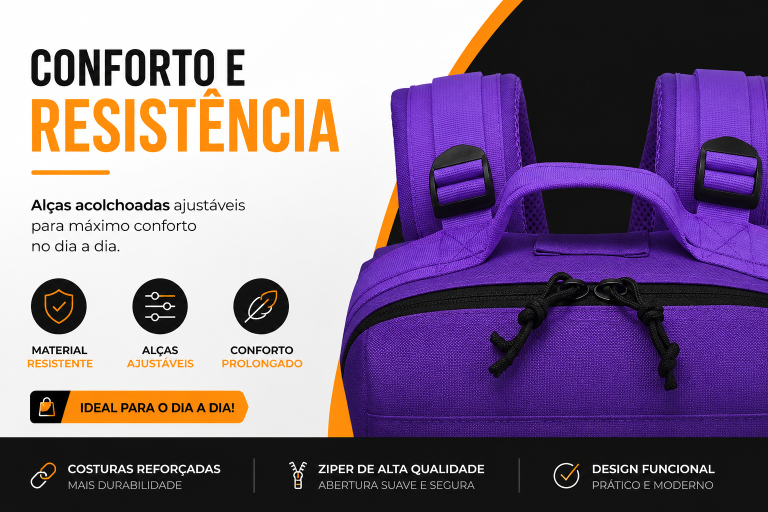 Mochila Tática Outdoor 50 Litros - Roxa