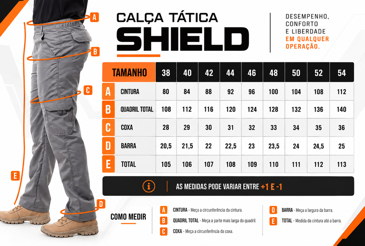 Calça Tática Shield Poly Rip Stop - Azul Noturno