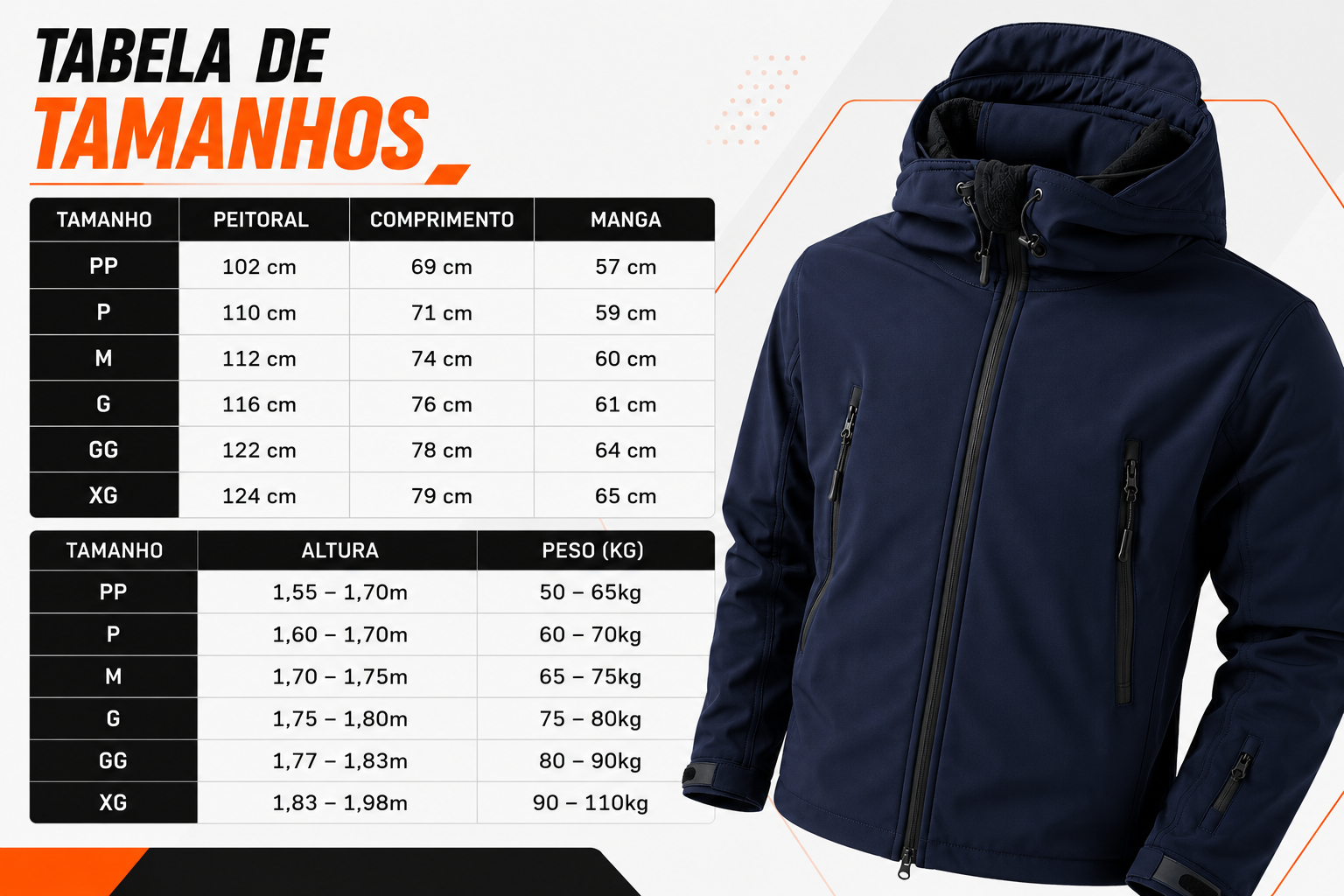 Jaqueta Tática Vanguard - Azul Marinho