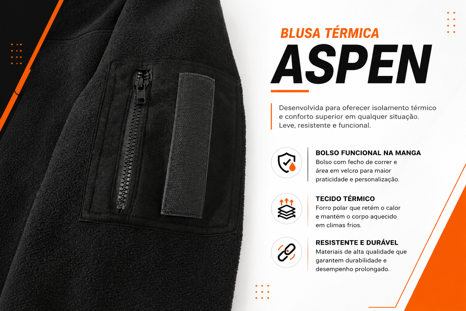 Blusa Térmica Aspen® - Preta