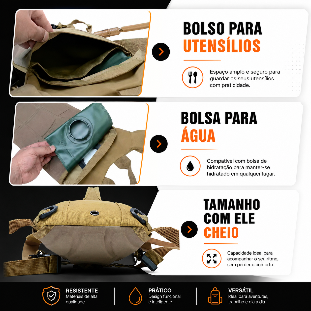 Mochila de Hidratação Profissional (Camelback)