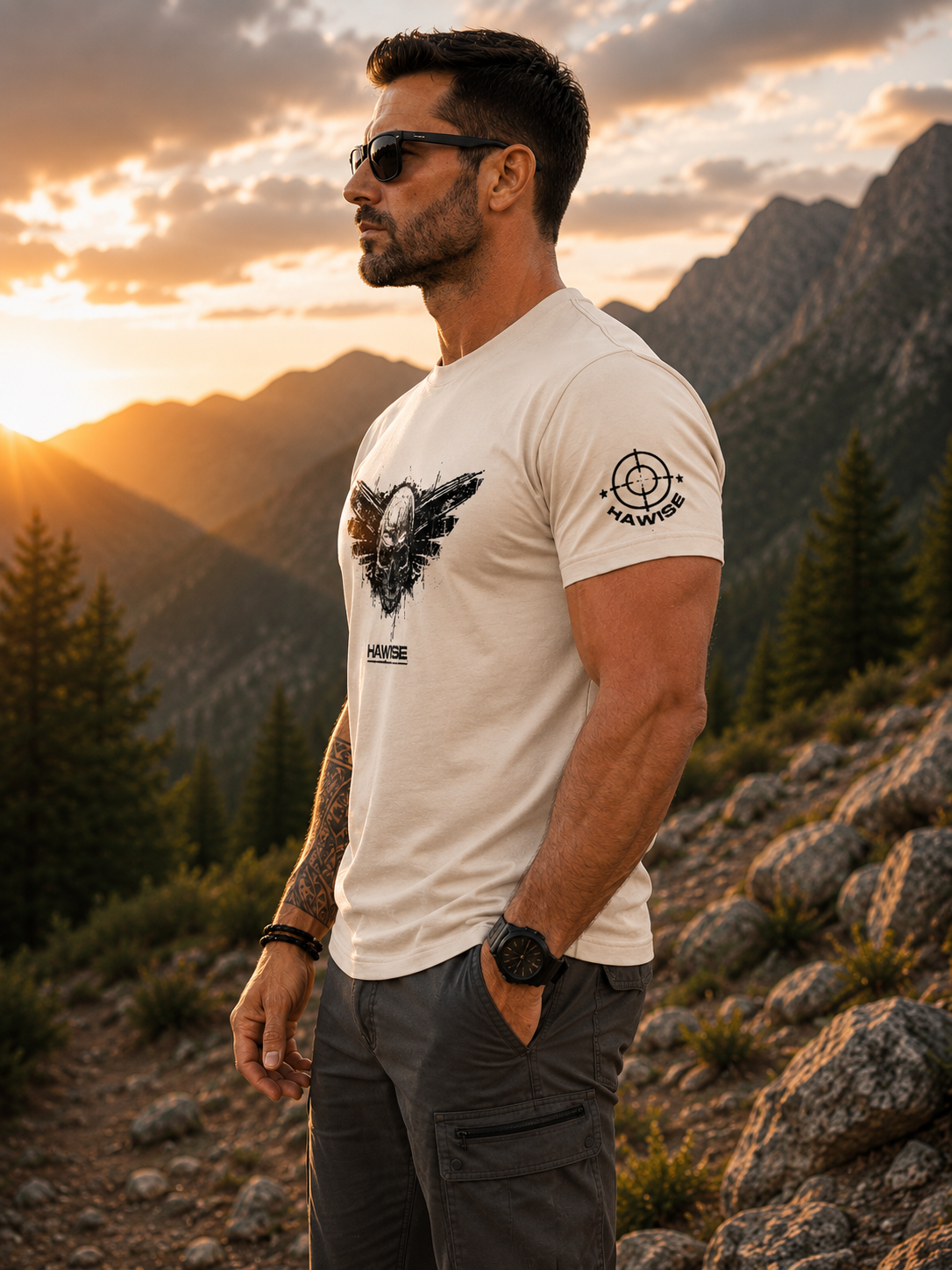 Camiseta Premium Black Skull
