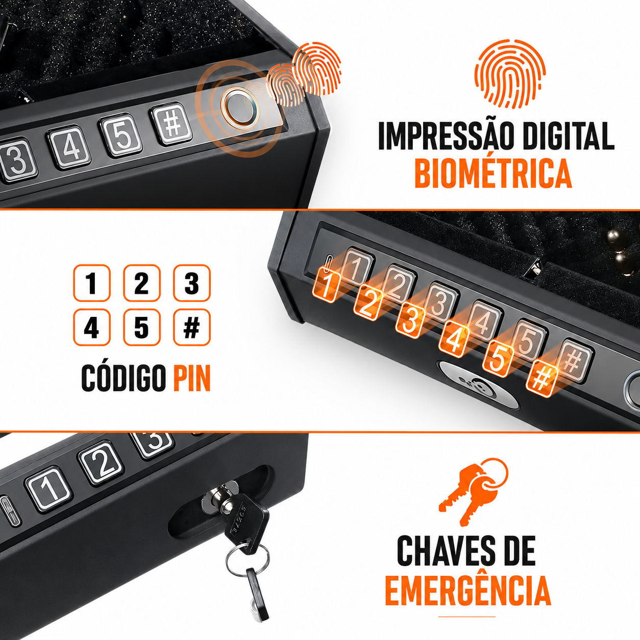 Cofre Eletrônico Biométrico