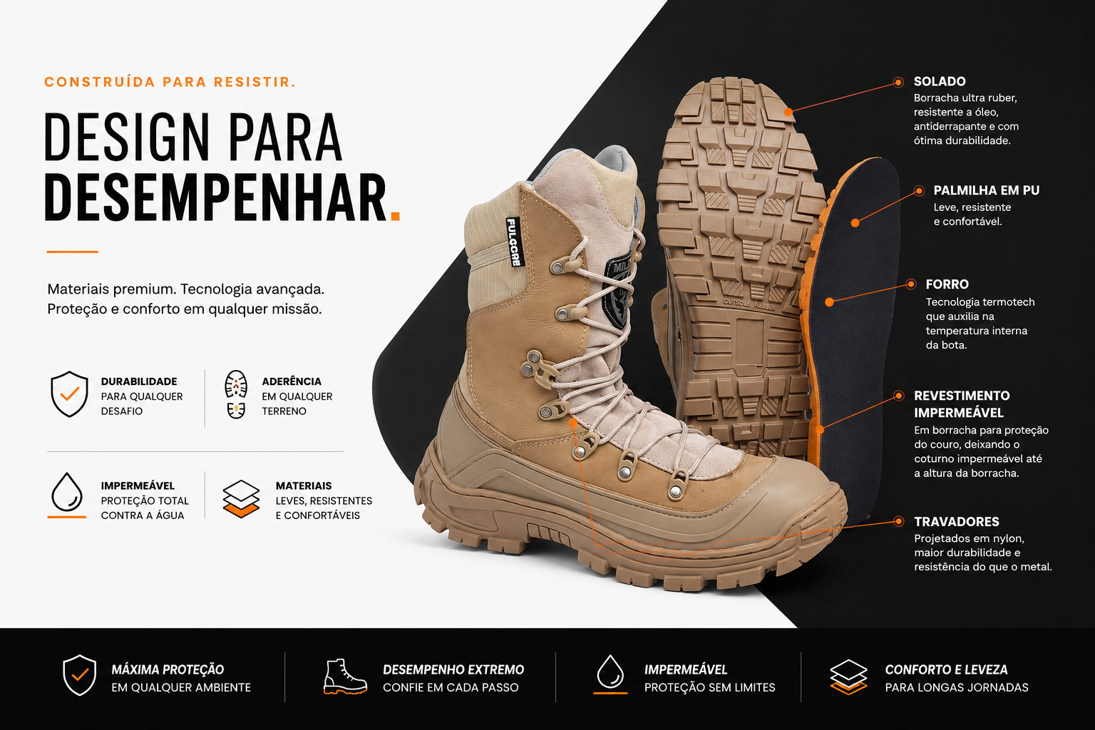 Coturno Militar Shadow