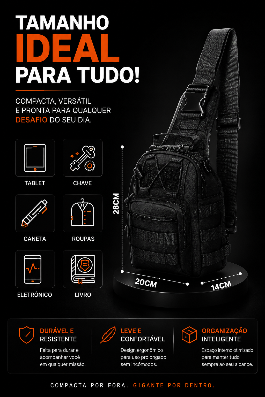 Mochila Transversal Outdoor