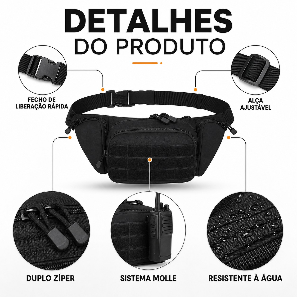 Pochete Tática de Saque Rápido