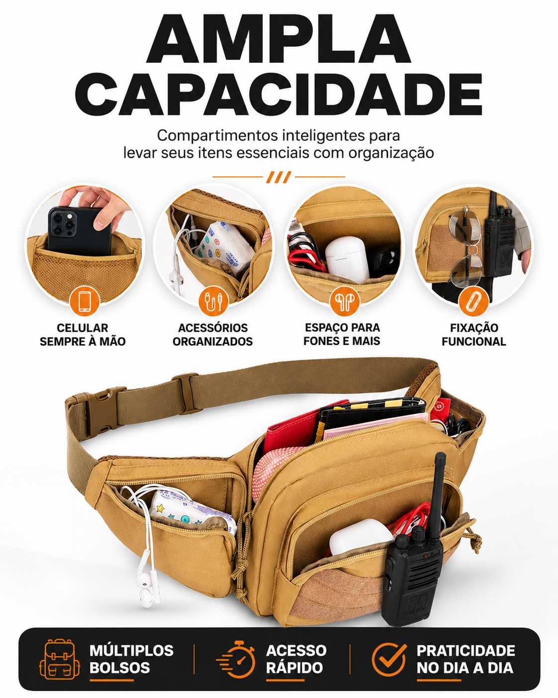 Pochete Tática de Saque Rápido