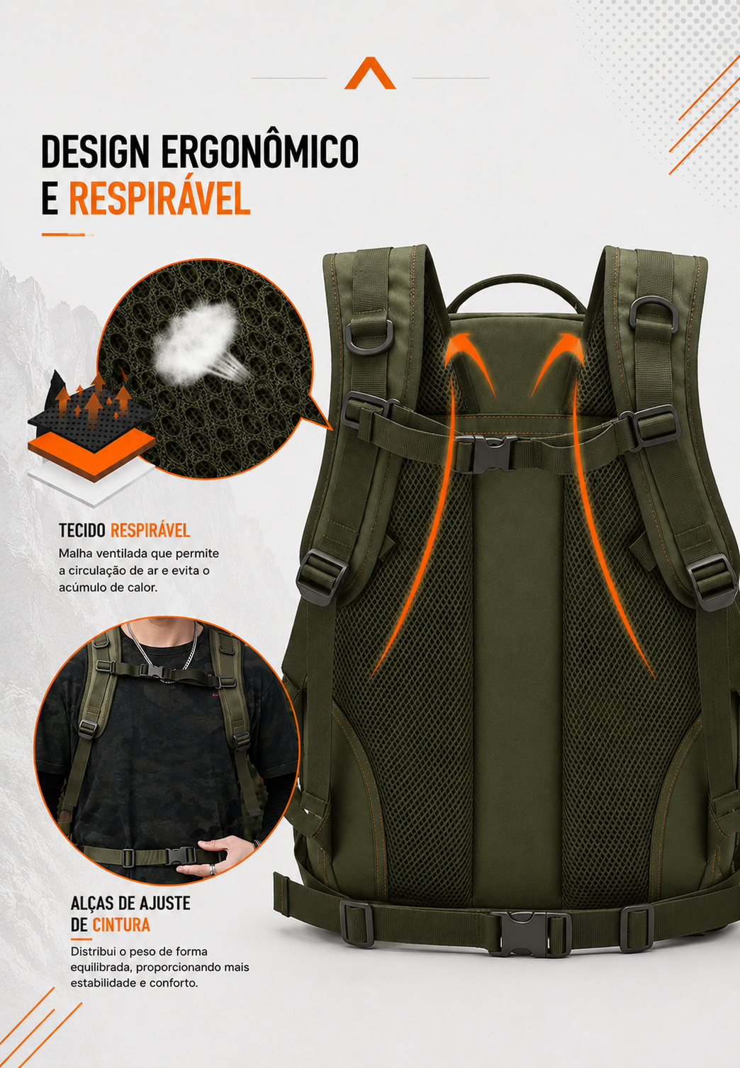 Mochila Tática Hornet 45 Litros - Verde