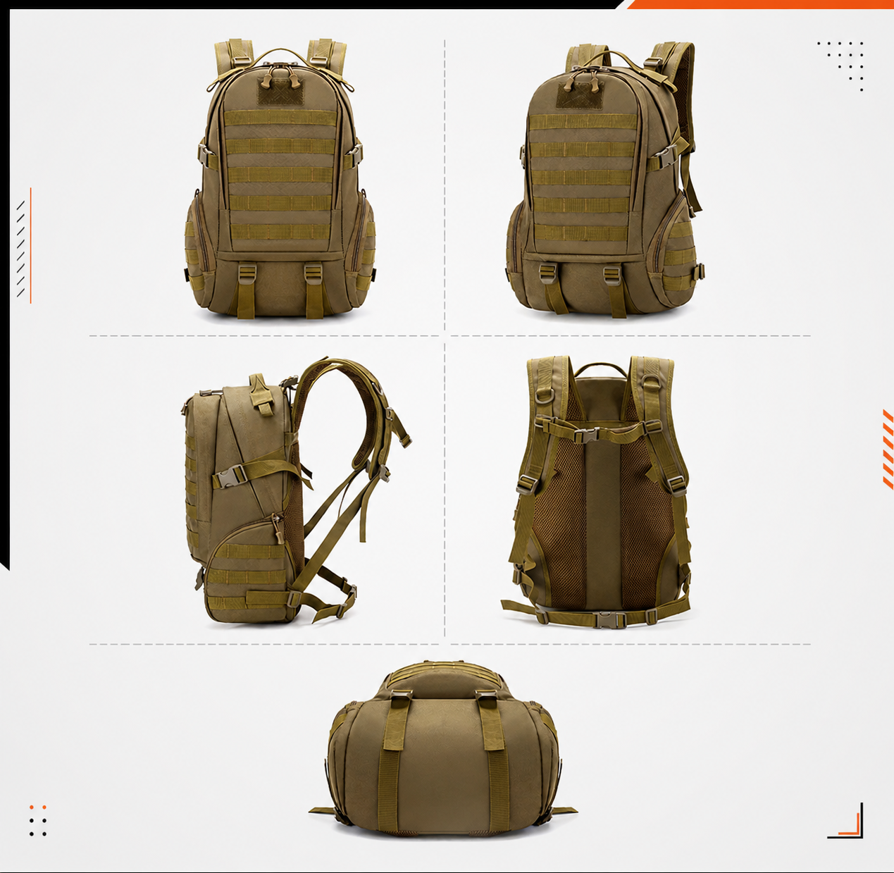 Mochila Tática Hornet 45 Litros - Cáqui