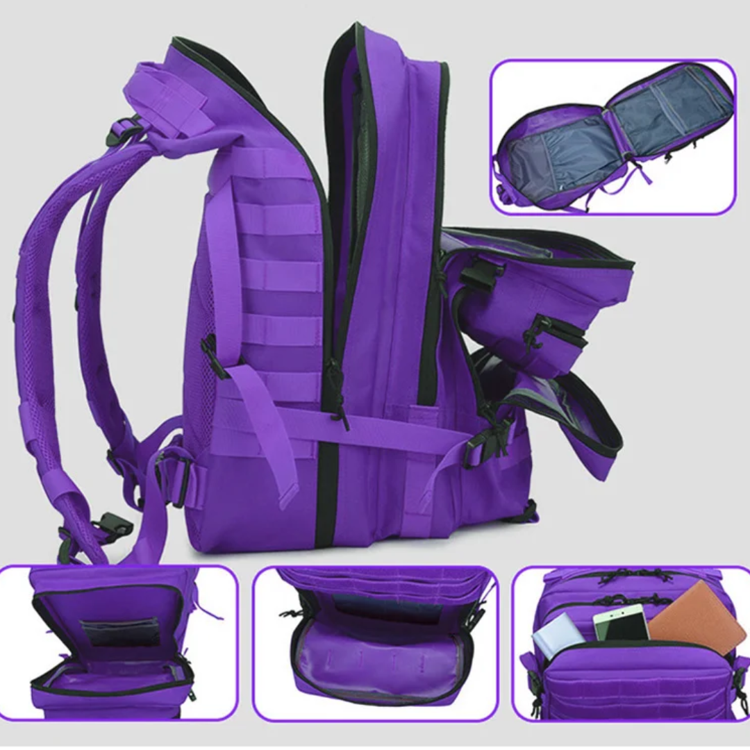 Mochila Tática 45 Litros Outdoor® - Roxa