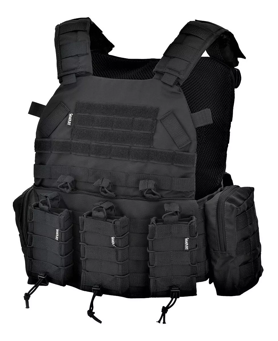 Colete Modular Plate Carrier War Z - Preto