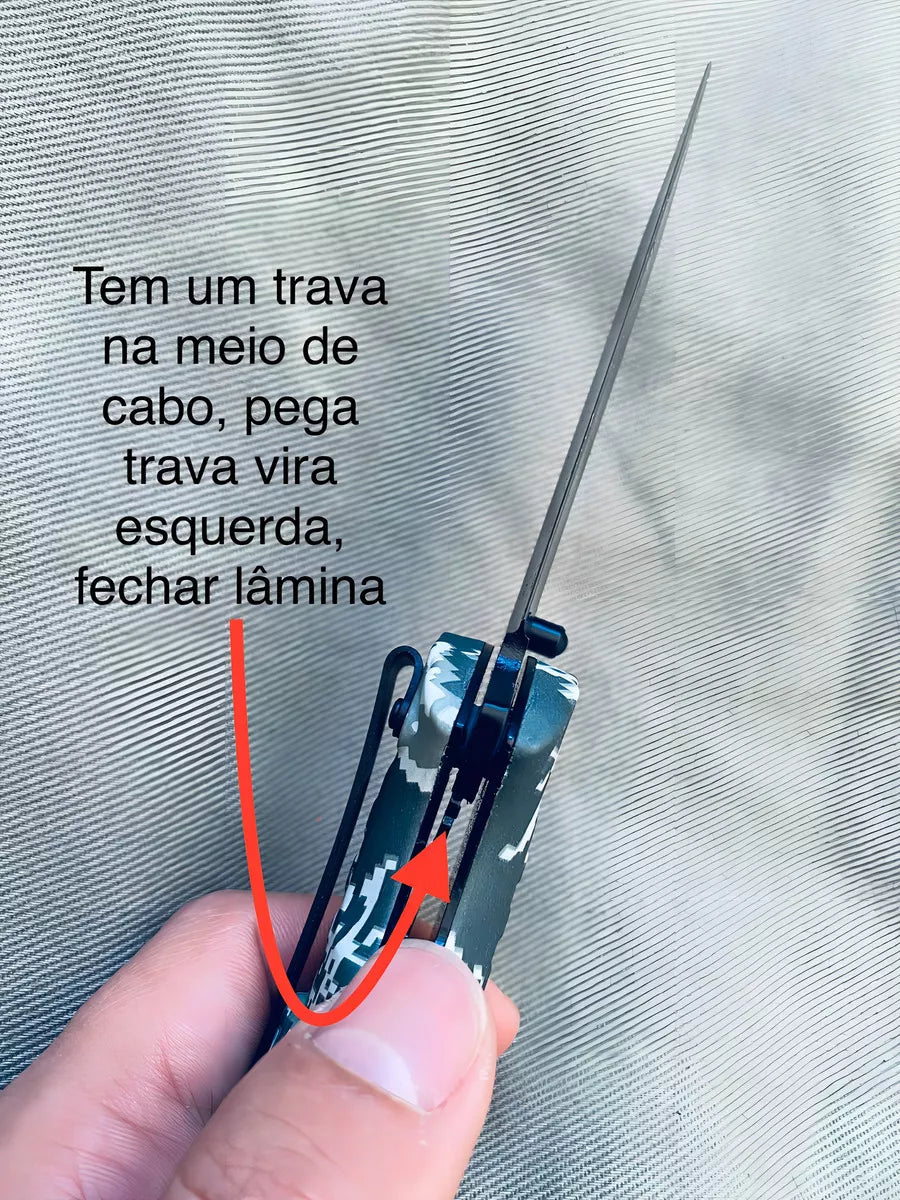 Canivete Tático Com Pederneira