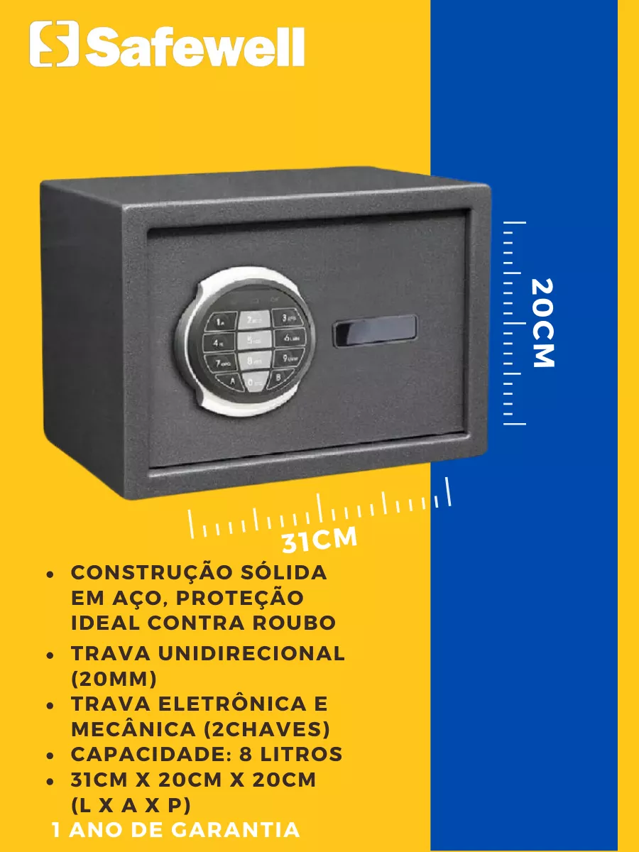 Cofre Eletrônico Safewell