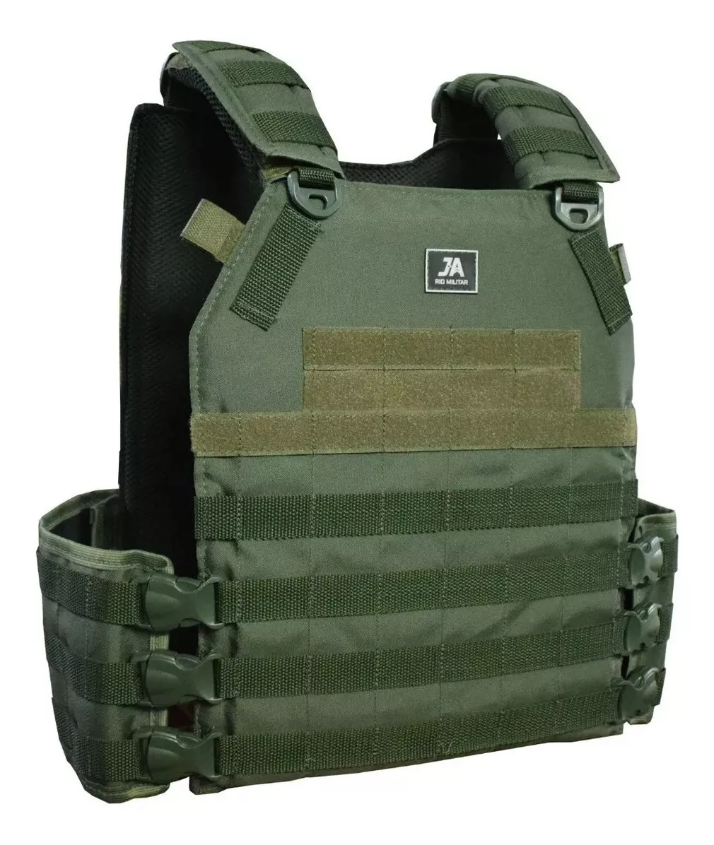 Capa de Colete Plate Carrier Modular J.A. - Verde Oliva