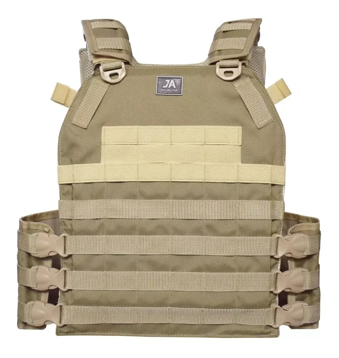 Capa de Colete Plate Carrier Modular J.A. - Cáqui