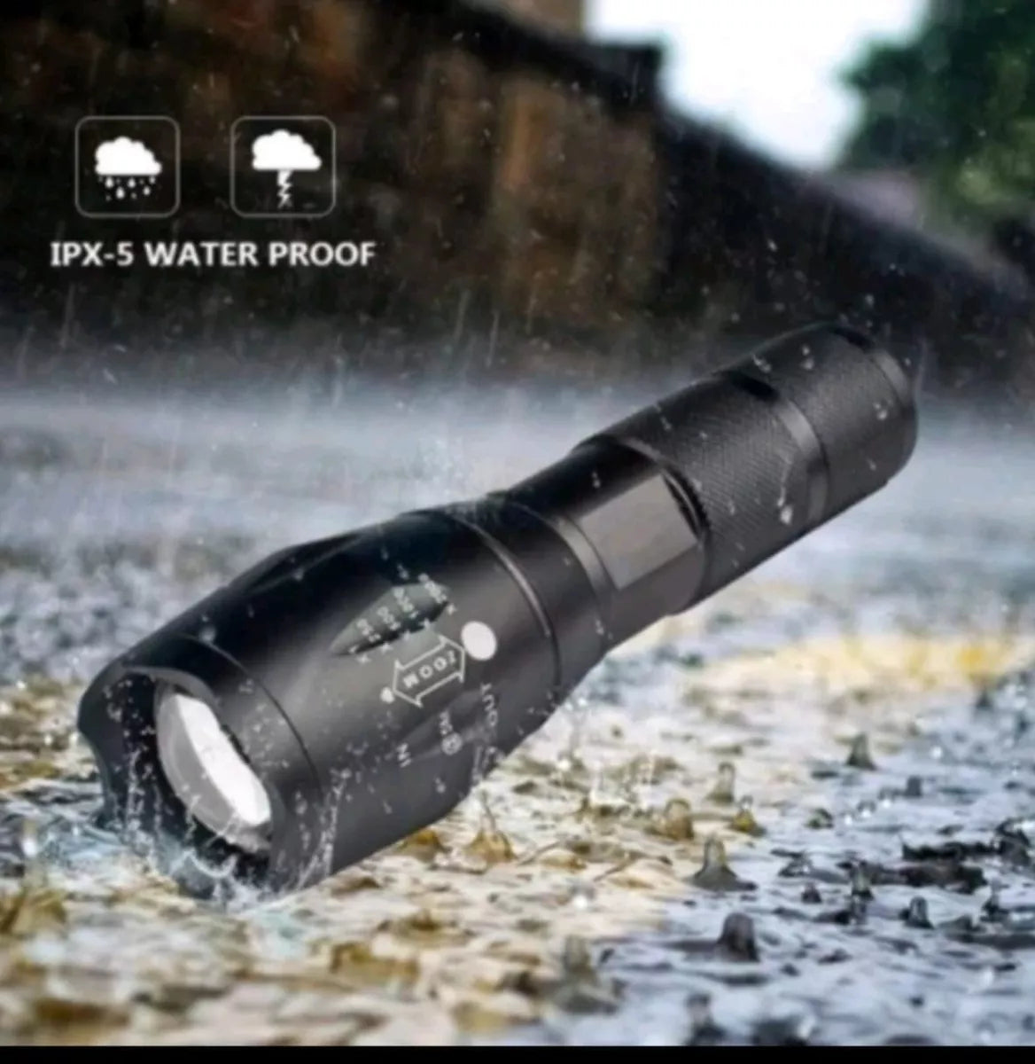 Lanterna Tática Led com Bateria Recarregável