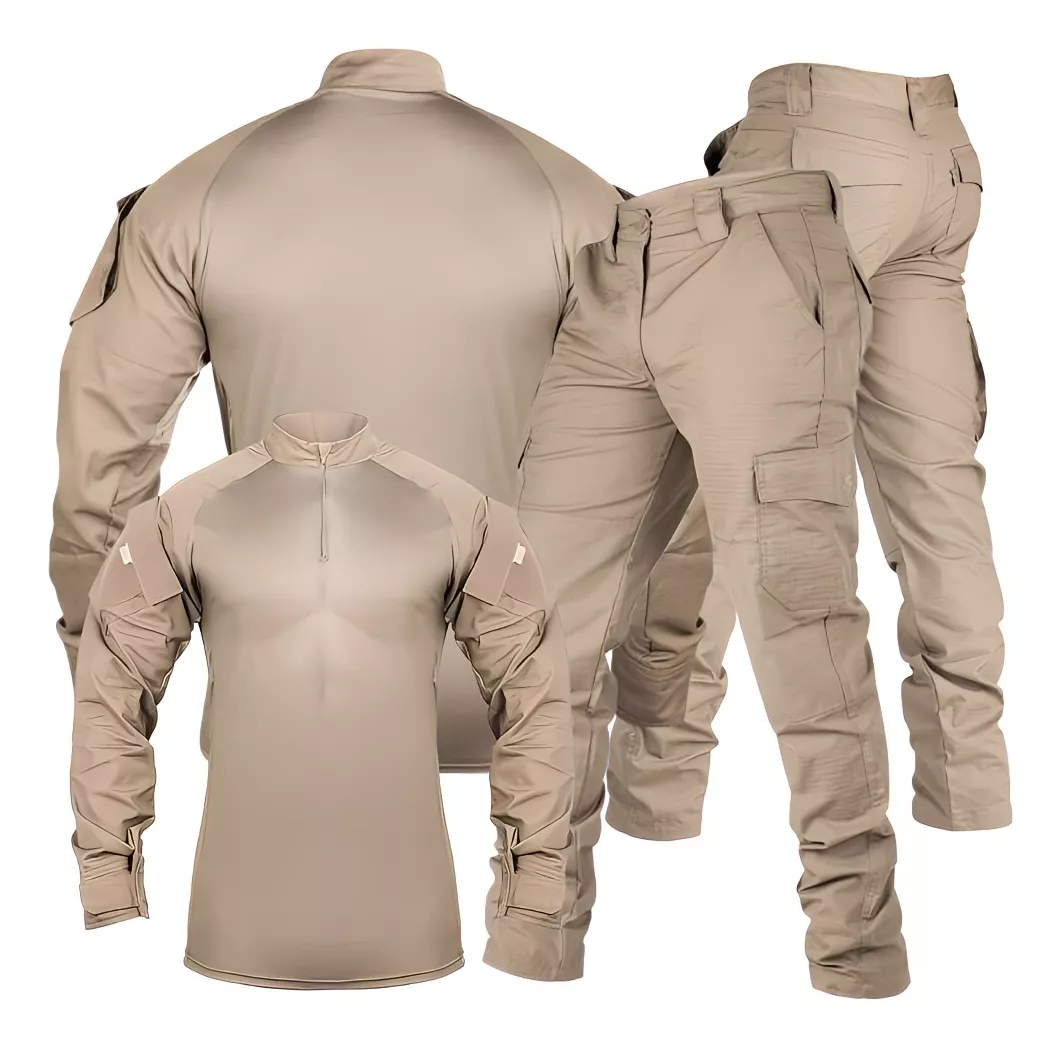 Farda Completa: Combat Shirt + Calça Tática - Cáqui