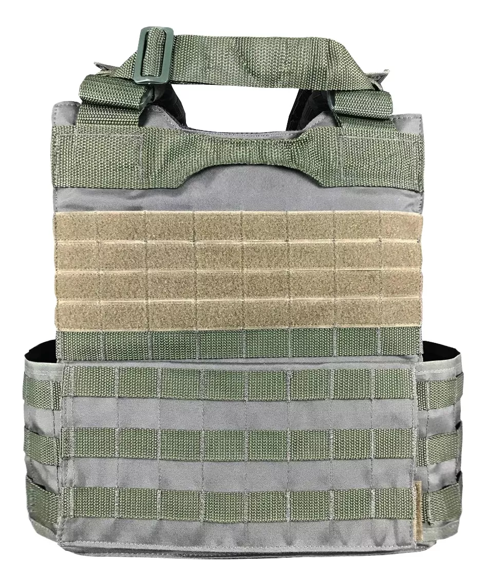 Capa de colete modular Plate Carrier com 5 acessórios JA Rio Militar®️ - Verde Oliva