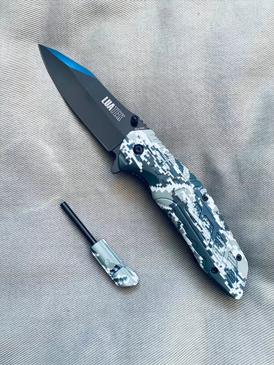 Canivete Tático Com Pederneira