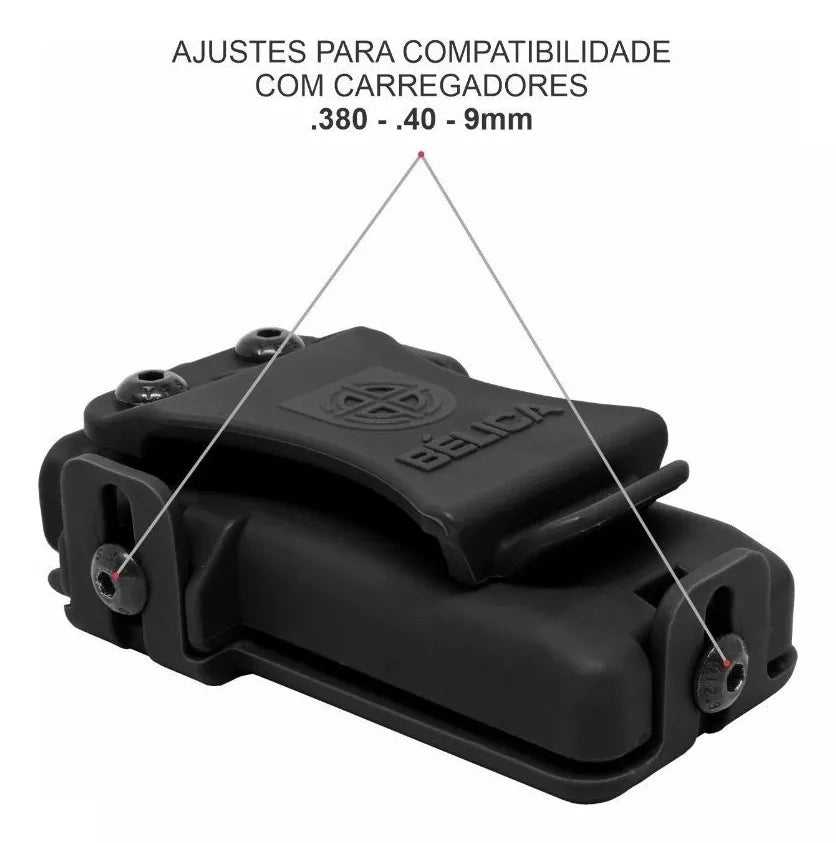 Porta Carregador com Revestimento Interno Velado Universal - Bélica®