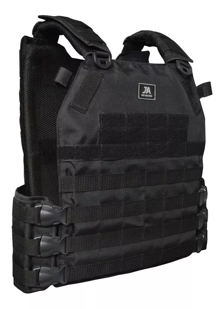 Capa de Colete Plate Carrier Modular J.A. - Preto