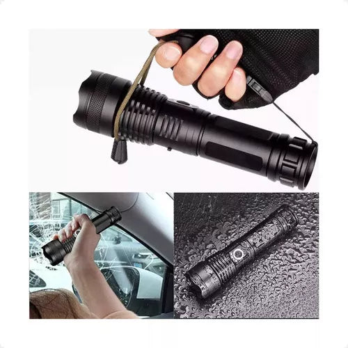 Lanterna Tática Led com Bateria Recarregável